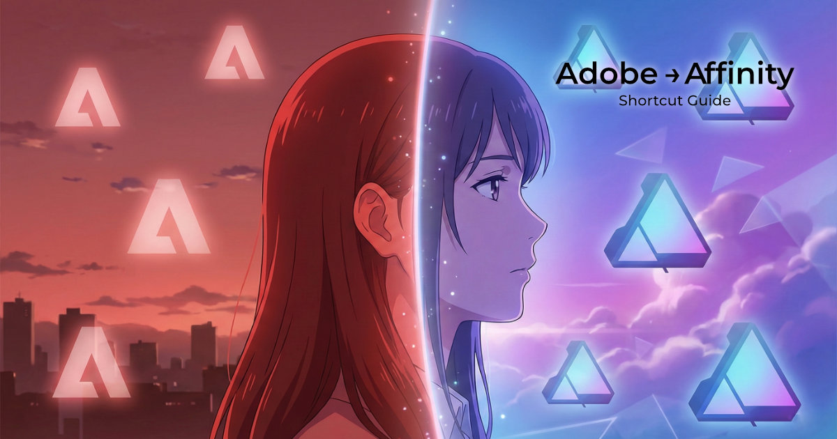 AdobeユーザーのためのAffinityショートカット完全対応表